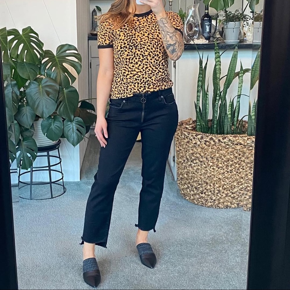 & Other Stories Leopard Ringer Tee - Picture 6 of 6